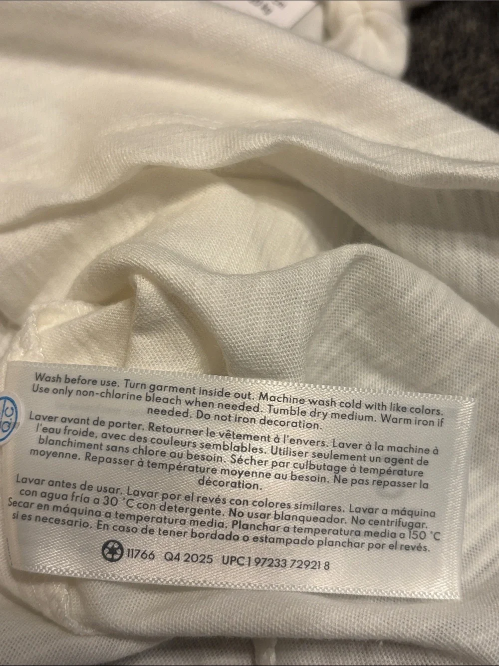 OshKosh B’gosh Toddler Girl's White Peplum Short Sleeve Top